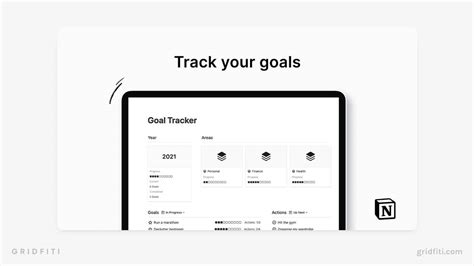 The 8 Best Notion Goals Templates Goal Setting And Trackers Gridfiti