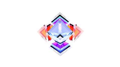 Wallpaper Digital Art Abstract Logo Triangle Shapes