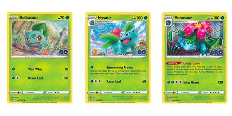 The Cards Of Pokémon Tcg Pokémon Go Part 1 Bulbasaur Line