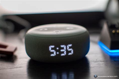 Amazon Echo Dot 3rd Gen With Clock Review Alexa Alarm Clock