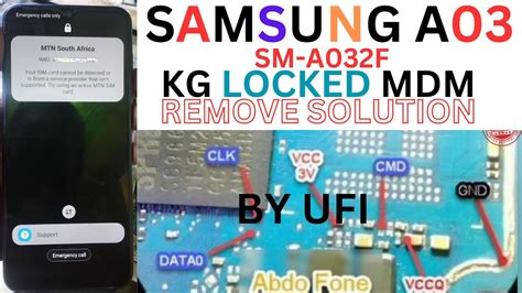 SAMSUNG A03 SM A032F MDM KG LOCKED REMOVE SOLUTION BY UFI YouTube