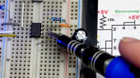 Monostable Mode Or One Shot 555 Timer Demo Circuit For Learning