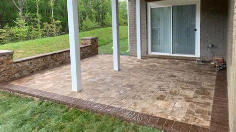 Glen Burnie Paver Patio And Wall Three Little Birds Hardscaping