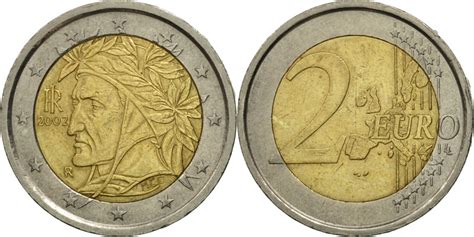 Italy 2 Euro 2002 Bi Metallic Km217 European Coins