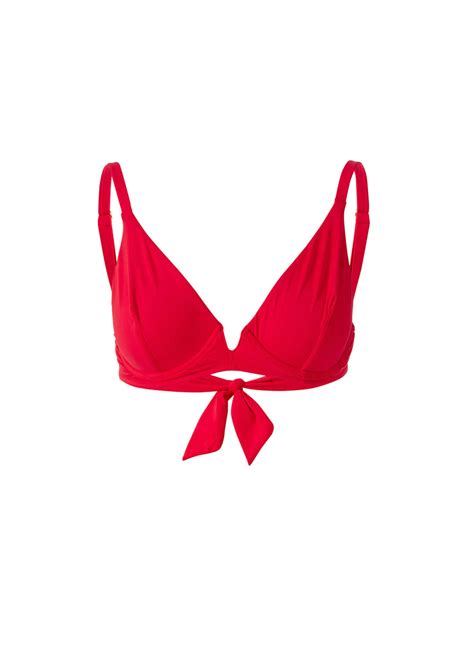 Melissa Odabash Palm Beach Red Bralette Bikini Top Official Website