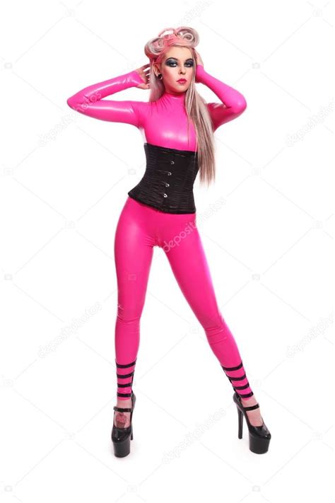pink latex catsuit telegraph