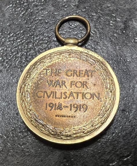 Ww1 The Great War For Civilisation 1914 1919 Medal Adowding Pte Ebay