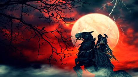 Free Grim Reaper On Horse Wallpaper High Quality