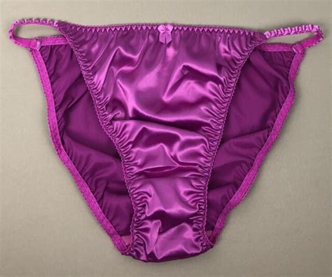 Teal String Bikini Panty · Shiny Satin · Retro 80s Style · Xxl9 Ebay
