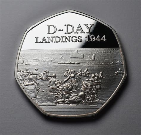 Pair Of Ww2 Commemoratives In 50p Coin Display Case D Day Etsy