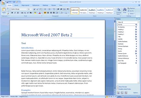 Free Microsoft Office Word 2007 Free Download Free