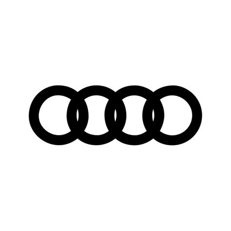 Simple Color Vinyl Audi Logo Stickers Factory