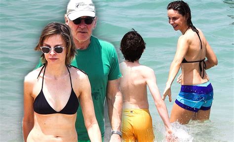 Calista Flockhart Shows Off Her Bikini Body As She Braves The Waves On