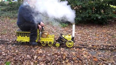 Stephenson's rocket was an early british steam locomotive which was built by robert stephenson and company at the forth street works, newcastle upon tyne in 1829. Stephenson's Rocket model - YouTube