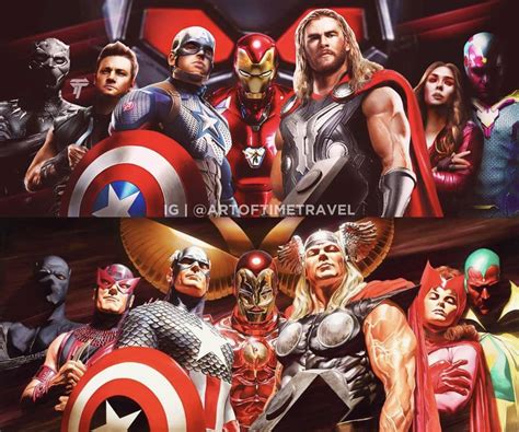 Mcu Alex Ross Avengers Recreation By Artoftimetravel Rmarvelstudios