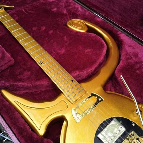 Prince Symbol Gold Guitar Reproduction