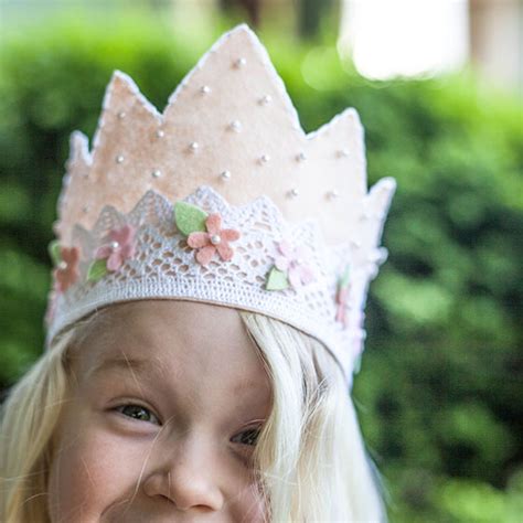 Diy Felt And Lace Princess Crown