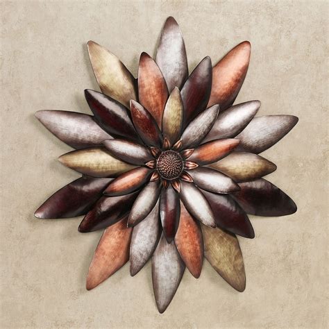 Arris Layered Floral Blossom Metal Wall Art