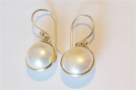 Sterling Silver And Pearl Earrings Pearl Earrings Earrings Pearls