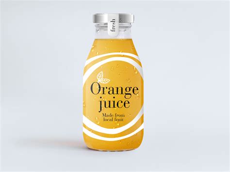 Orange Juice Premium Restaurant Label Design Proposal 2 By Damjan