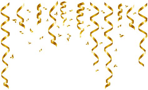Gold Confetti Transparent Background Clip Art Library