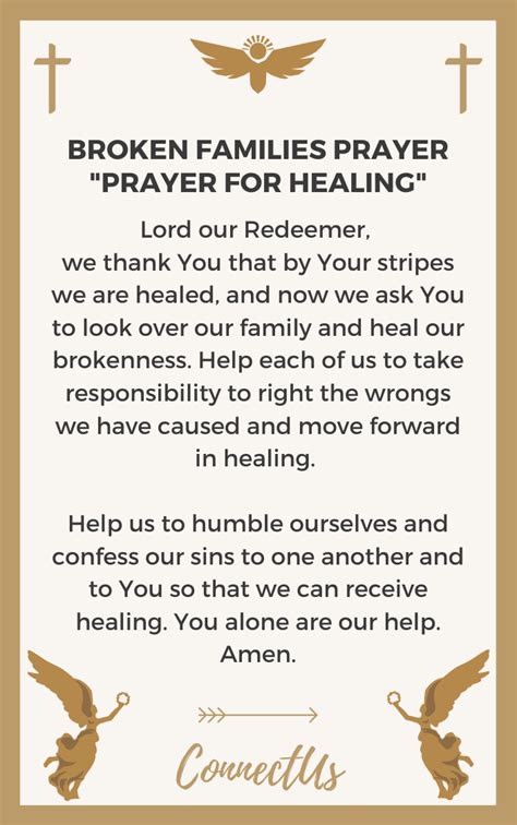 11 Powerful Prayers For Broken Families Connectus
