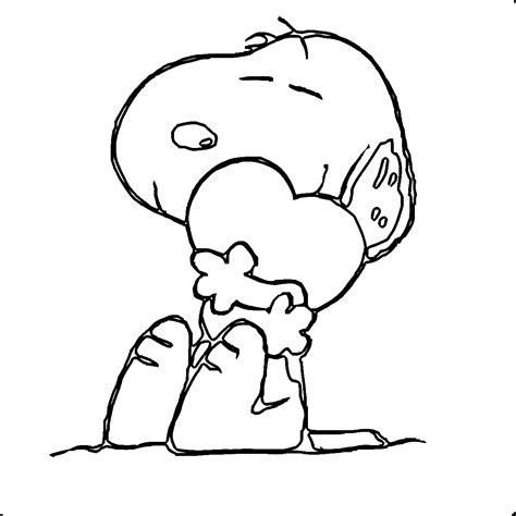 Snoopy Valentine Coloring Pages Coloring Pages