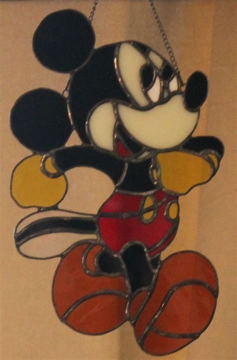 Stained Glass Mickey Mouse Makes An Excellent T To Be Treasured And
