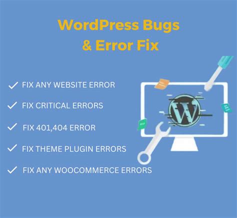 Fix Wordpress Bugs And Errors With In Hours By Coder Mohin Fiverr