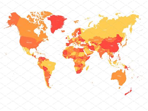 Geopolitical World Map High Detail By Petr Polák On Dribbble