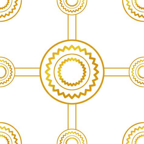 Goldene Kreise Nahtloses Muster Hintergrundüberlagerungsdesign Psd