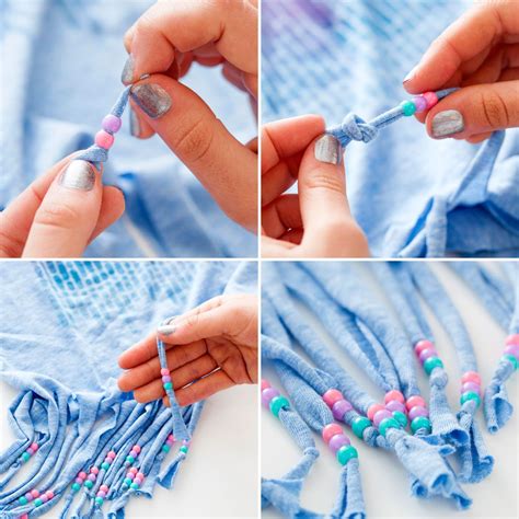 Festival Style Hack How To Dye Bead And Fringe Your T Shirts Via Brit