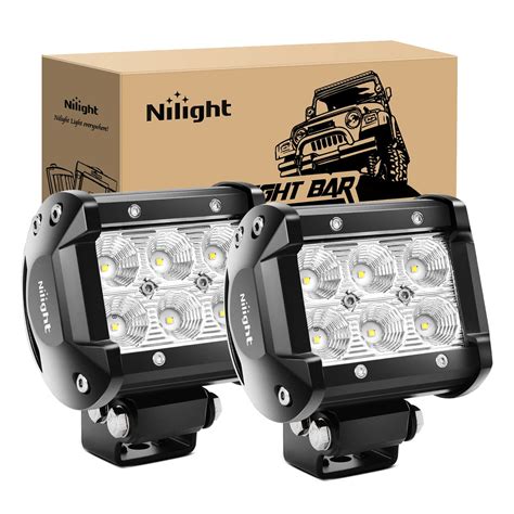 Mua Nilight 60001f B Led Pods 2pcs 18w 1260lm Flood Led Off Road