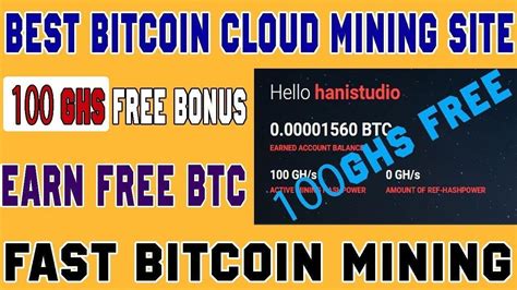 Register now and get 1 free miner generate 0.00002 btc daily! Free bitcoin cloud mining fast and get free 100GHS mining ...