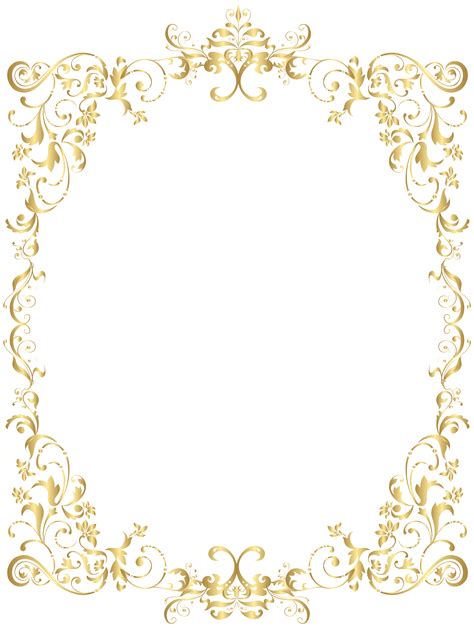 Border Gold Decorative Frame Png Clip Art Gallery Yopriceville High