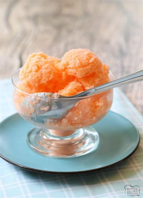 Quick And Easy Orange Sherbet Recipe Made With Just 2 Ingredients Sweet