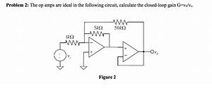 Solved The Op Amps Are Ideal In The Following Circuit Chegg Com