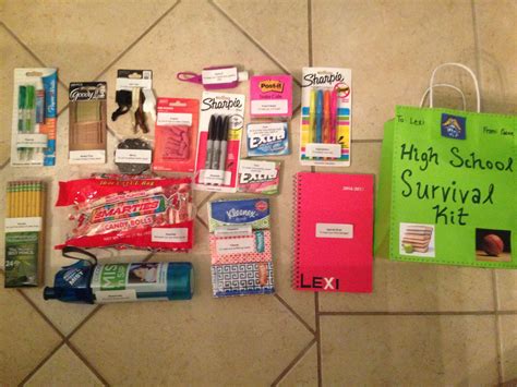 Diy High School Survival Kit Im Giving It To A Freshman Friend For