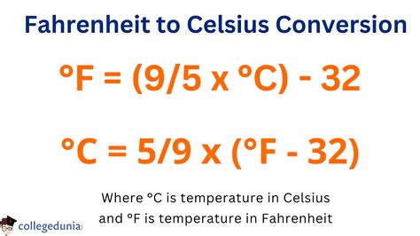 Fahrenheit To Celsius Formula Conversion And Examples