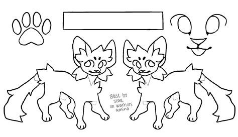 Free Reference Sheet Cat Base Warriors Amino
