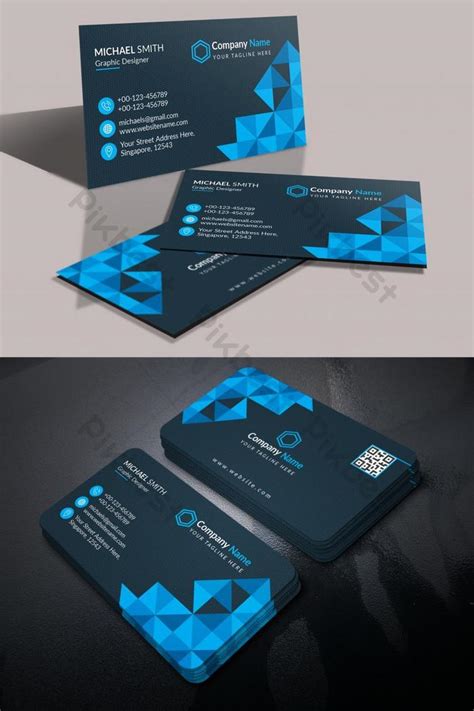 Creative Modern Business Card Psd Free Download Pikbest