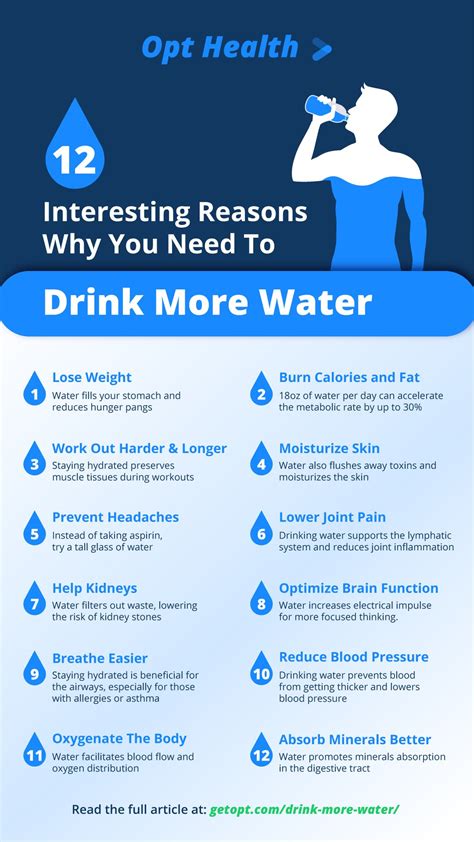12 Interesting Reasons Why You Need To Drink More Water Opt Health