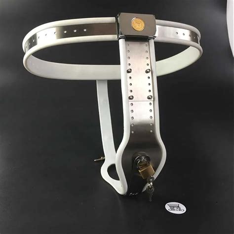 Buy Stainless Steel Female Pants Chastity Belt With Anal Plug Chastity Lock