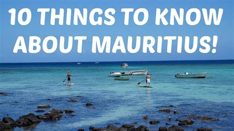 10 Things To Know About Mauritius Youtube