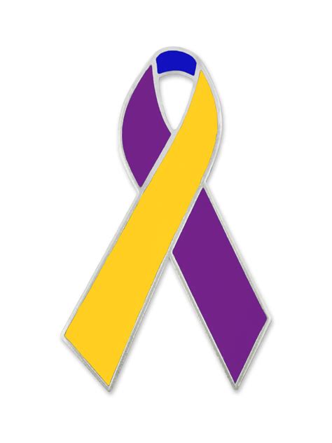 Pinmart Pinmarts Bladder Cancer Awareness Blue Purple And Yellow