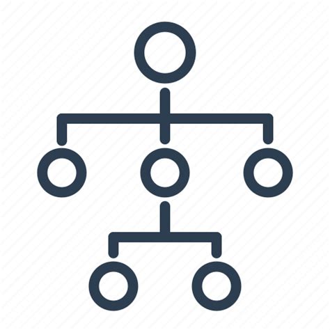 Chart Diagram Hierarchy Plan Scheme Structure Workflow Icon