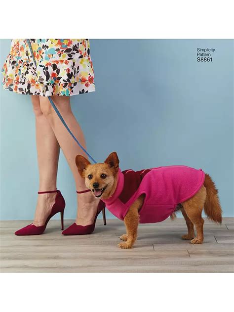 Simplicity Dogs Coat Sewing Pattern 8861
