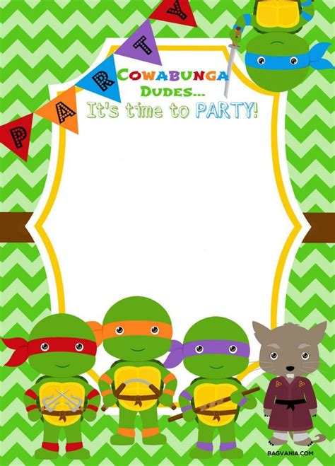 Pin On Ninja Turtle Party