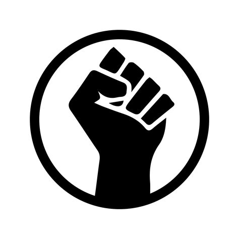 Black Lives Matter Fist Blm Fist Blm Round Fist Circular Etsy