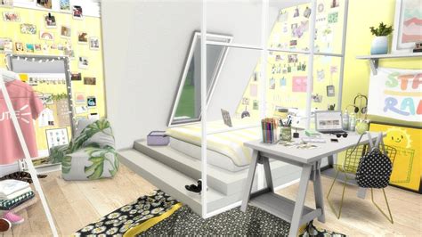 The Sims 4 Speed Build Vsco Girl Bedroom Cc Links